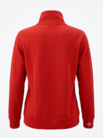 Tommy Hilfiger Polerón de Medio Cierre con Logotipo Bordado para Mujer Rojo - Imagen 4
